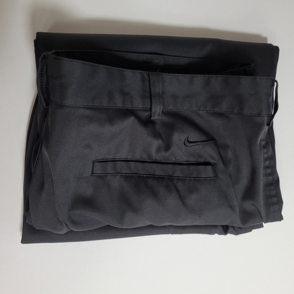 Nike Golf Black Dri Fit Chino Pants 38x30 Fits 40 Performance Athleisure Gorp - Picture 9 of 9